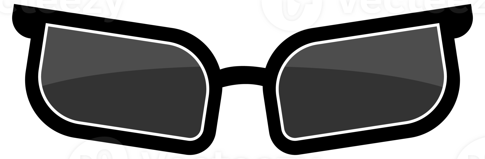 Fashion sunglasses accessory. Trendy plastic frame shades. Fashion Glasses png