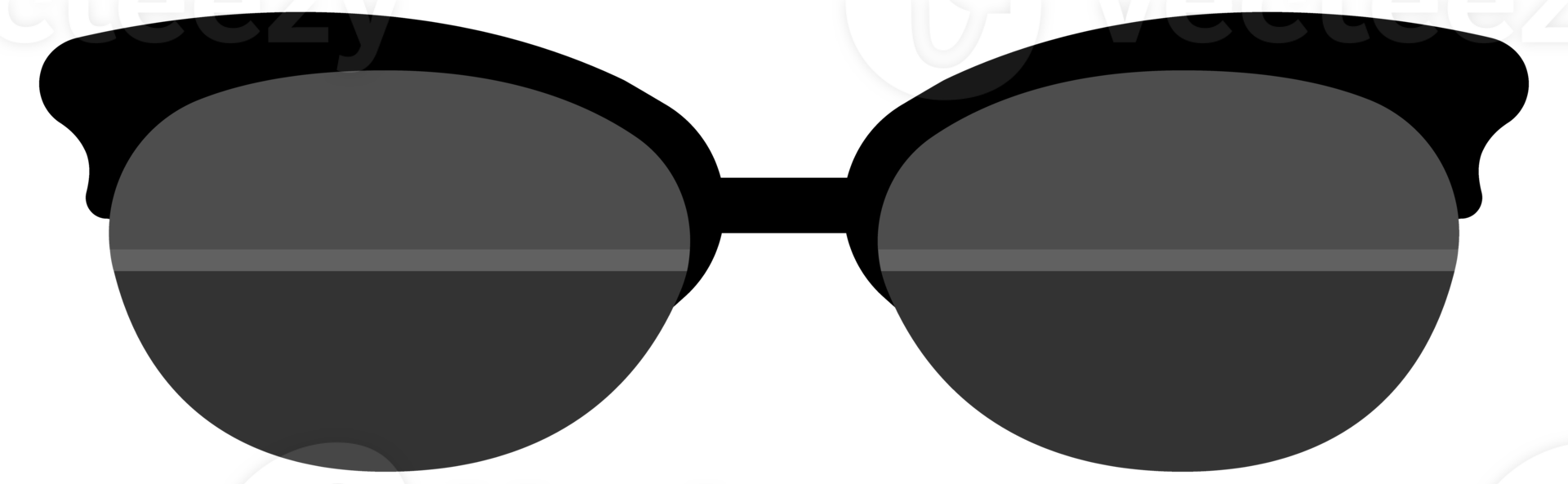 Fashion sunglasses accessory. Trendy plastic frame shades. Fashion Glasses png