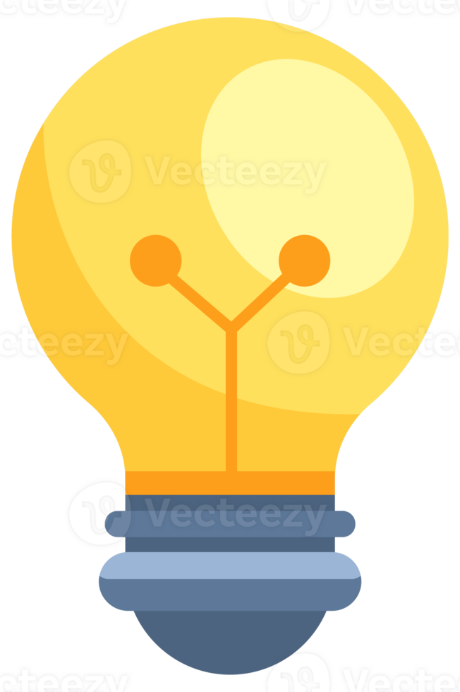 Lightbulb icon set. Light bulb. Electric lamp. Energy saving and CFL lamps png