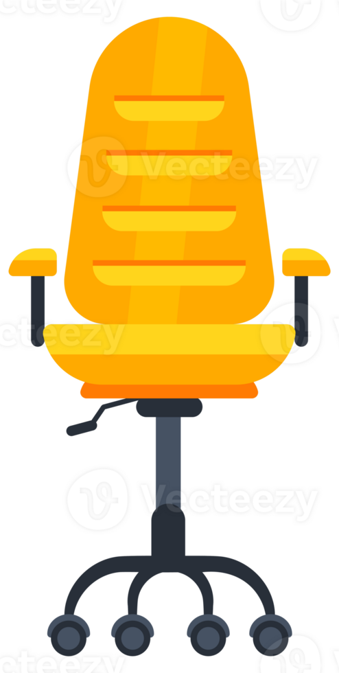 Office chair in front. Computer chair. Furniture for workplace png