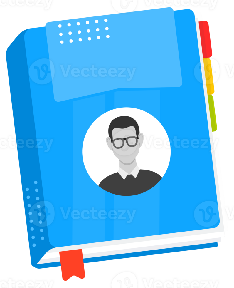 Three blue phone books representing a phone book contact list showing a customer service icon png