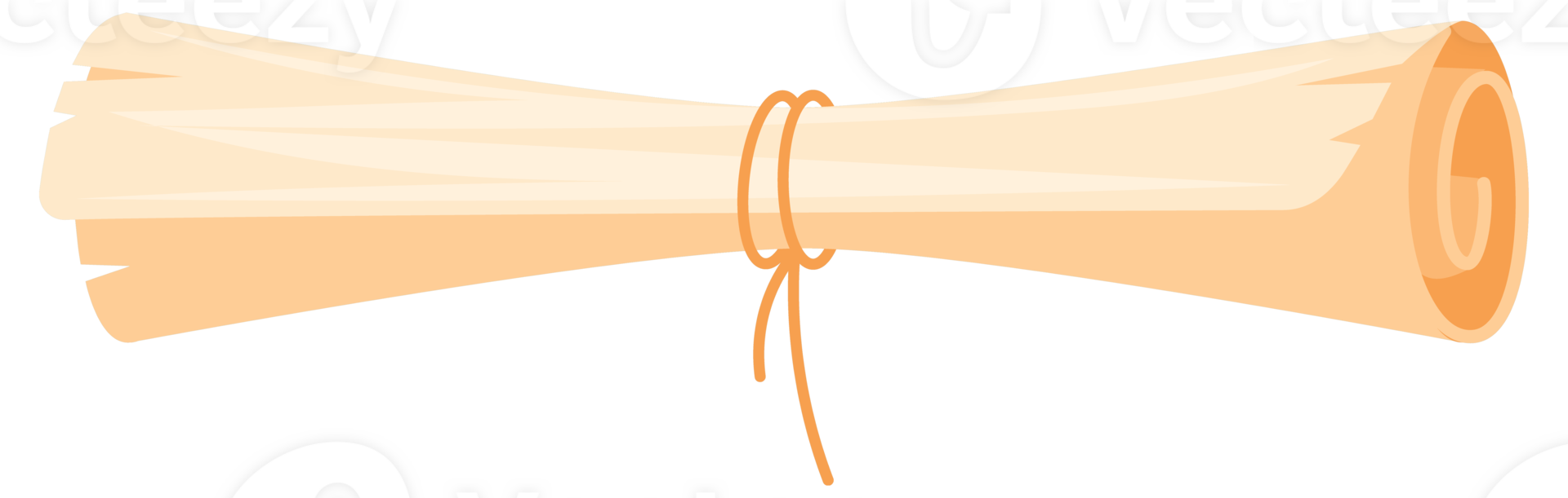 Set of old paper scrolls representing historical documents. png