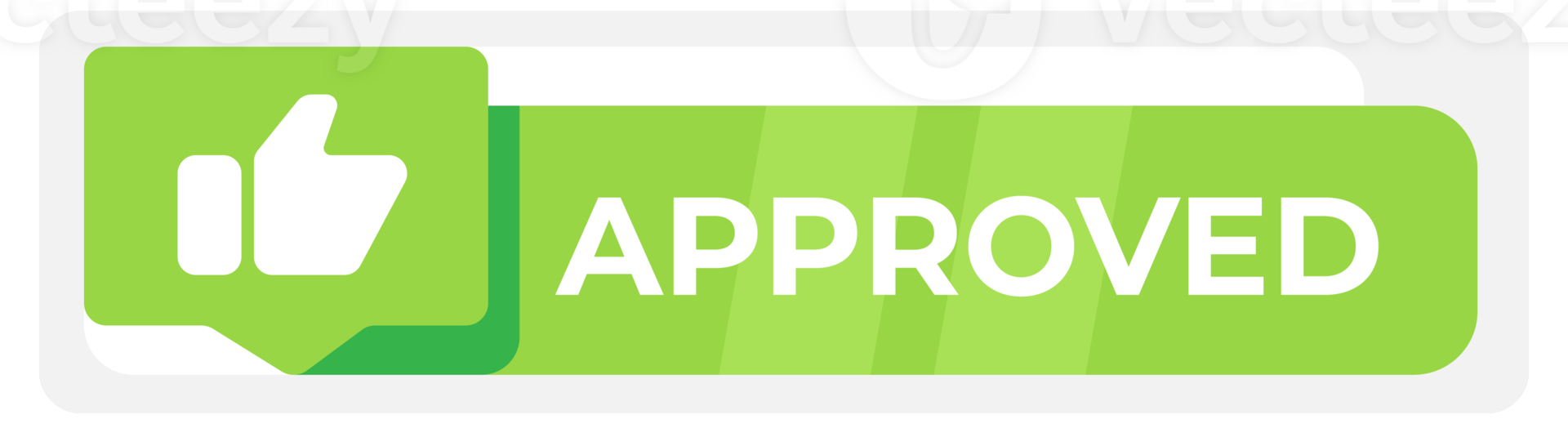 Approved and Rejected stamps in a flat design style, ideal for web approvals or rejections, quality control web elements, and digital decision-making graphics png