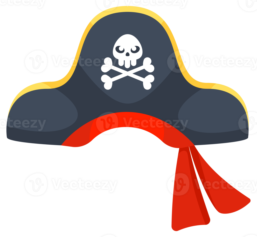 Collection Carnival costumes hats. Including pirate's, police, witch's hat, and a cowboy png