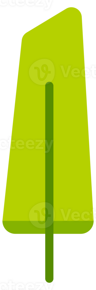 Collection of simple stylized green trees and bushes, perfect for representing nature in a simplified way png