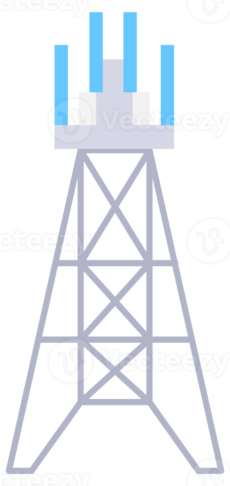 Radio, Mobile tower and antennas. Internet network. Communication towers set. Satellite antenna png