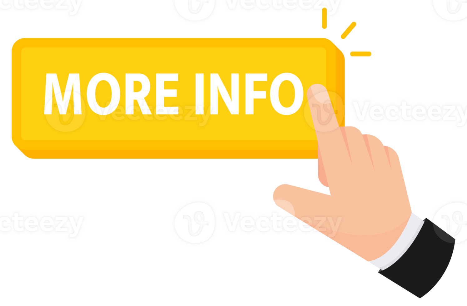 image of a hand tapping on a More Info button, indicative of seeking additional details png