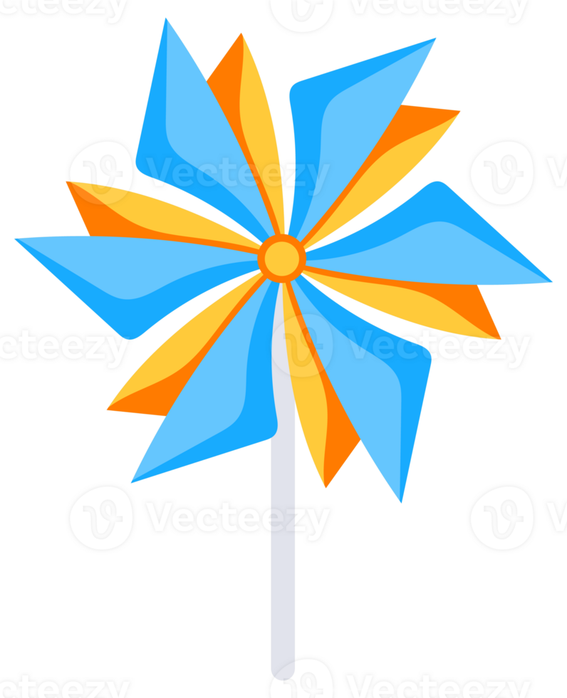 Windmill toy. Origami fan set. Paper pinwheel toys. png