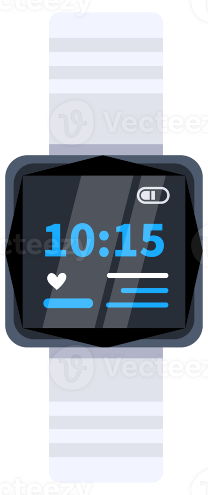 Set of four wristwatches showcasing a range of styles, from classic analog to modern smartwatch, highlighting the evolution of timekeeping png
