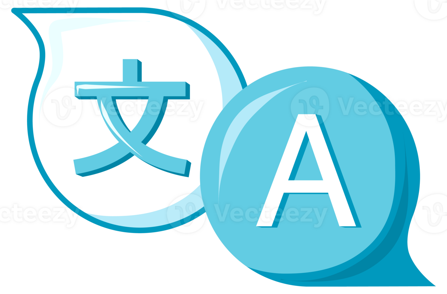 Set of translator icon. Language translation. Translate service, Dictionary. illustration png