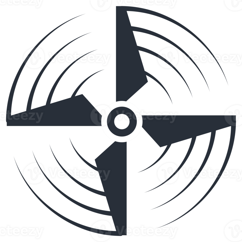 Airplane propellers and motor blades. Plane propellers set. Symbols fan rotating. png