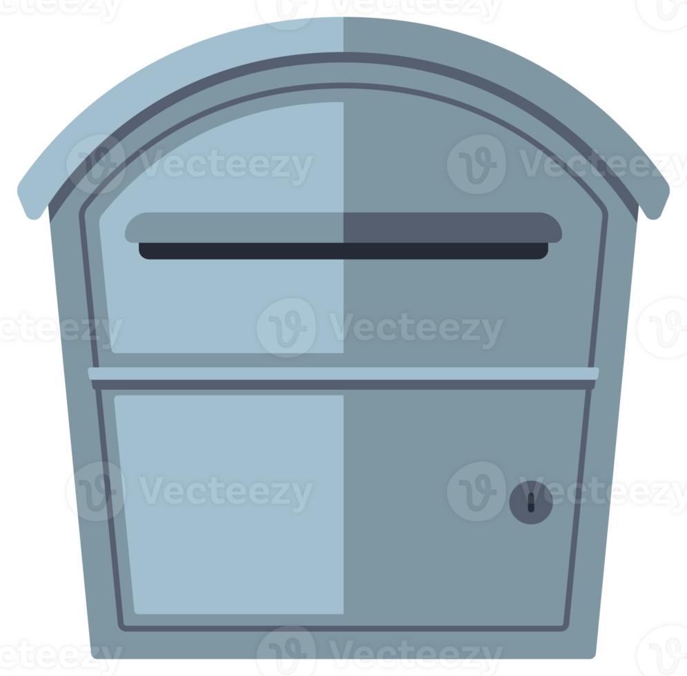 Collection of various mailboxes and postboxes, showcasing different designs and colors for receiving mail and correspondence png