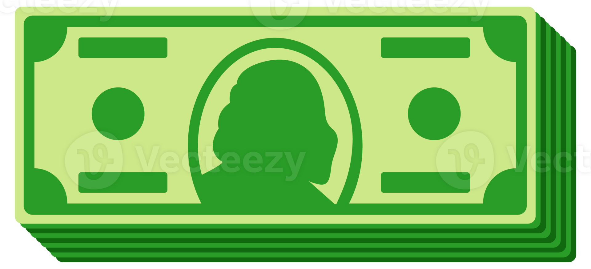 Set of packs paper money. Dollar bills. Stack of currency banknotes. illustration png