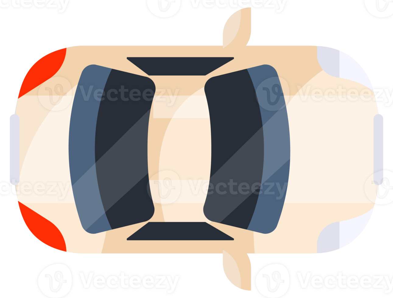 Car top view. Urban civilian vehicle. Automobile car. Auto transport. png