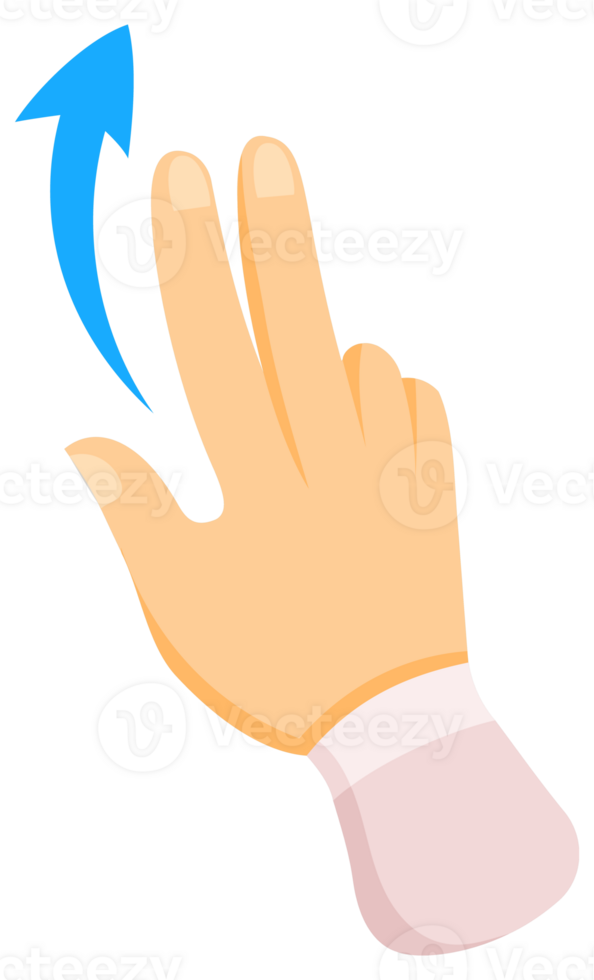 Touch screen hand gestures set. Like swipe, scroll and pinch. png