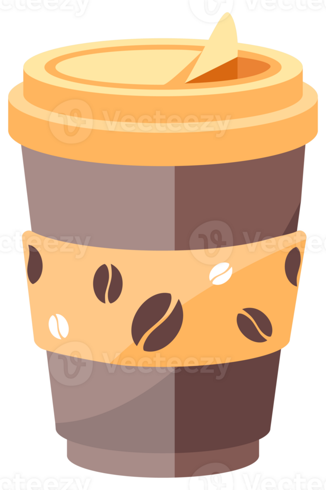 Paper coffee cups. Takeaway cappuccino, latte and espresso. Cups Mock Up. Ceramic And Paper png