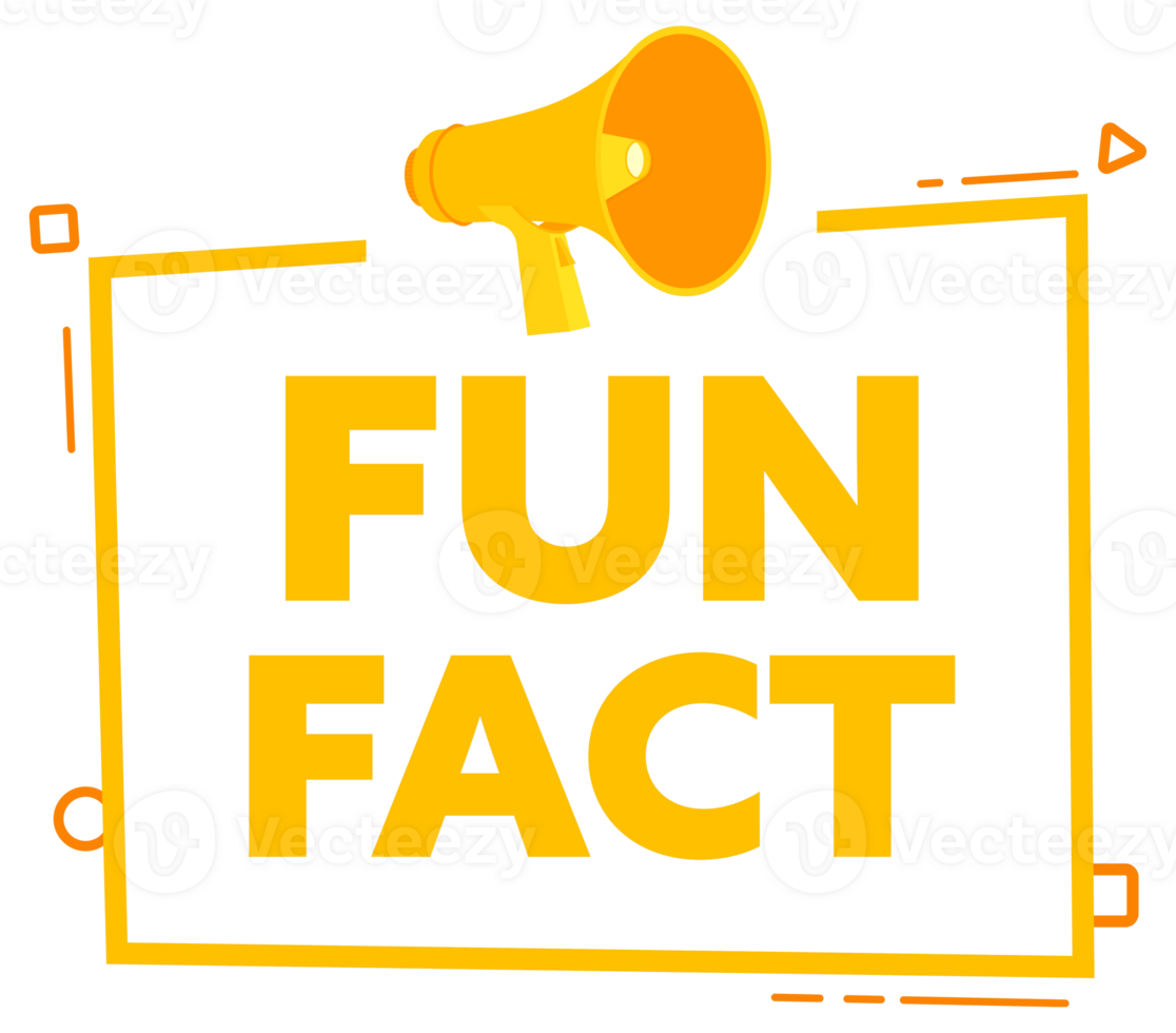 Megaphone with Fun fact speech bubble banner. Promotion and advertising label. stock illustration png