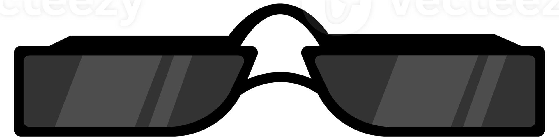 Fashion sunglasses accessory. Trendy plastic frame shades. Fashion Glasses png
