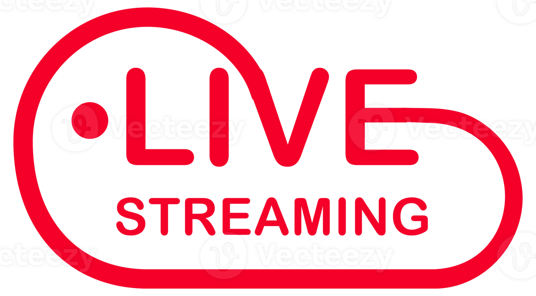 Live stream logo, icon Collection. Live online broadcasting, streaming. Social media png