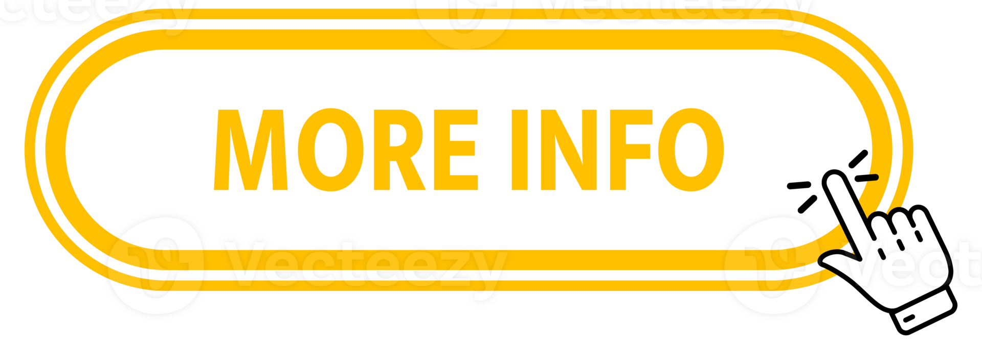 More info Button with pointer clicking. Web button. Finger Pressing. Click to More info Concept. illustration png