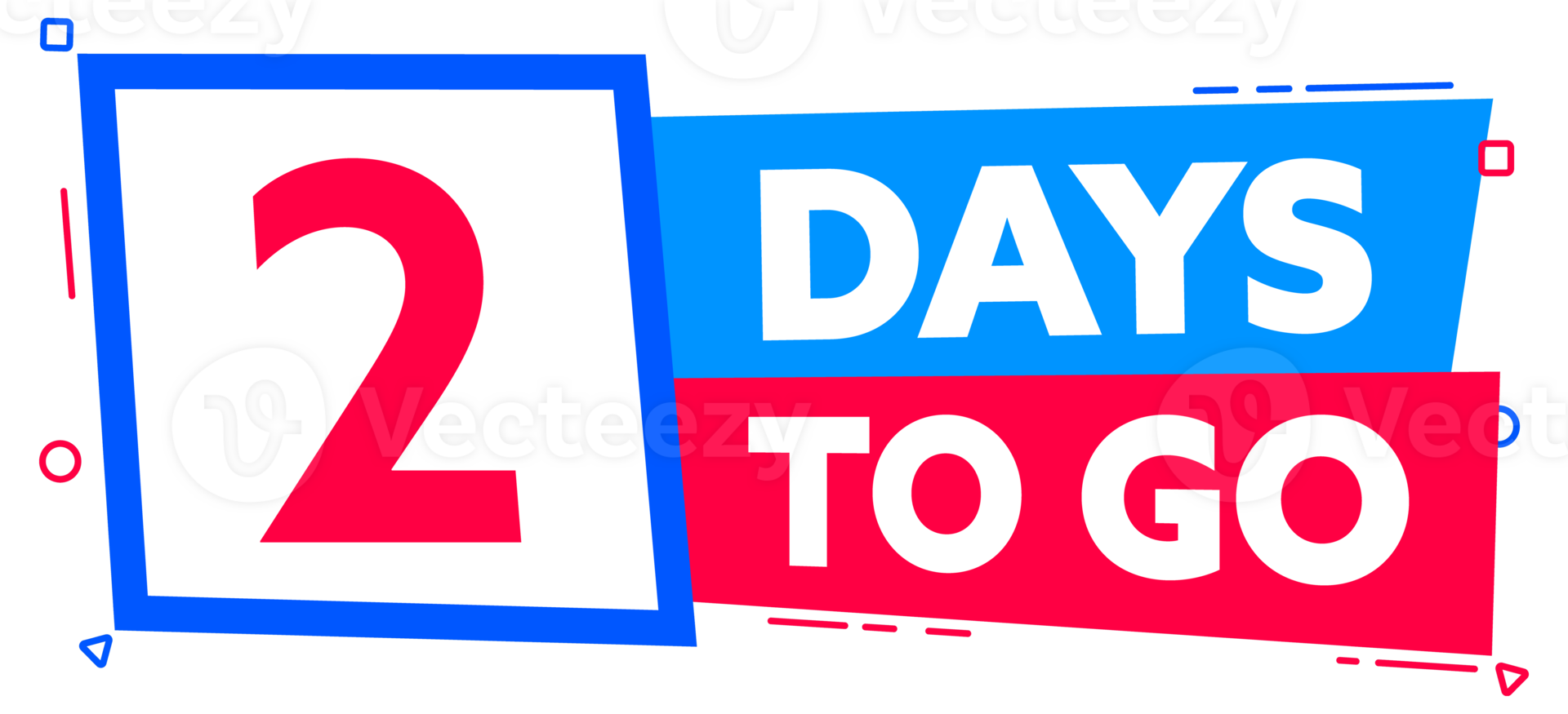 2 Tage zu gehen. Countdown Timer. Countdown links Tage Banner. Verkauf oder Beförderung Timer, Alarm Uhr png