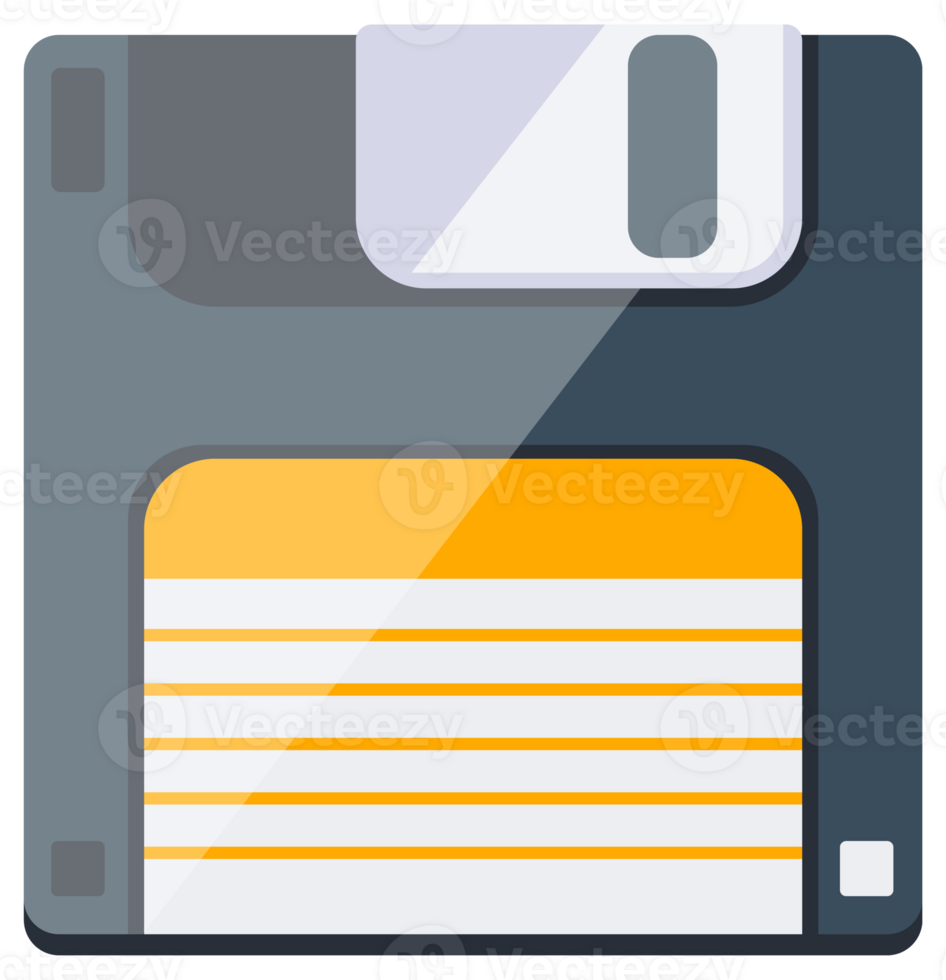 Set of retro Magnetic floppy disc. Computer data storage, Diskette. png