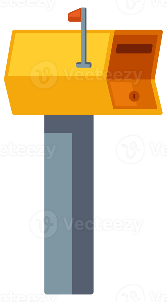 Collection of various mailboxes and postboxes, showcasing different designs and colors for receiving mail and correspondence png