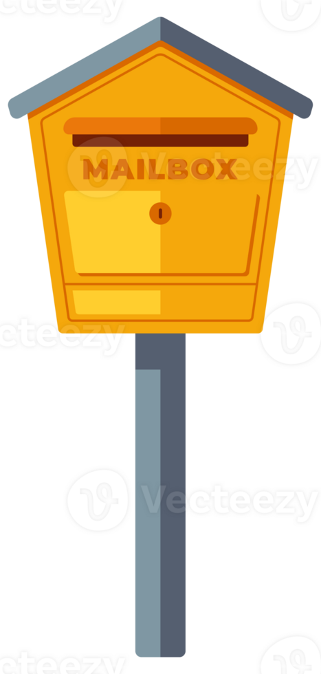 Collection of various mailboxes and postboxes, showcasing different designs and colors for receiving mail and correspondence png