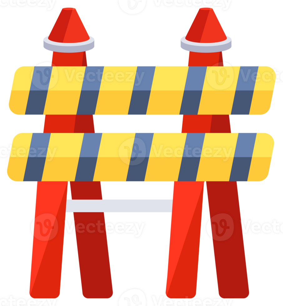 Under construction sign. Traffic Road barriers set. Wrong way stop. Closed road blocks. png