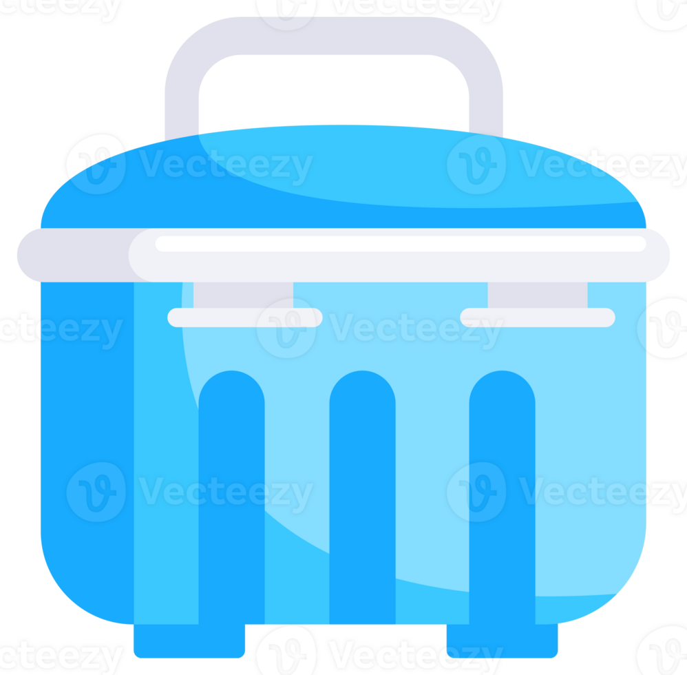 Handheld ice cooler boxes. Summer ice bag. Portable fridge. Containers Refrigerators png