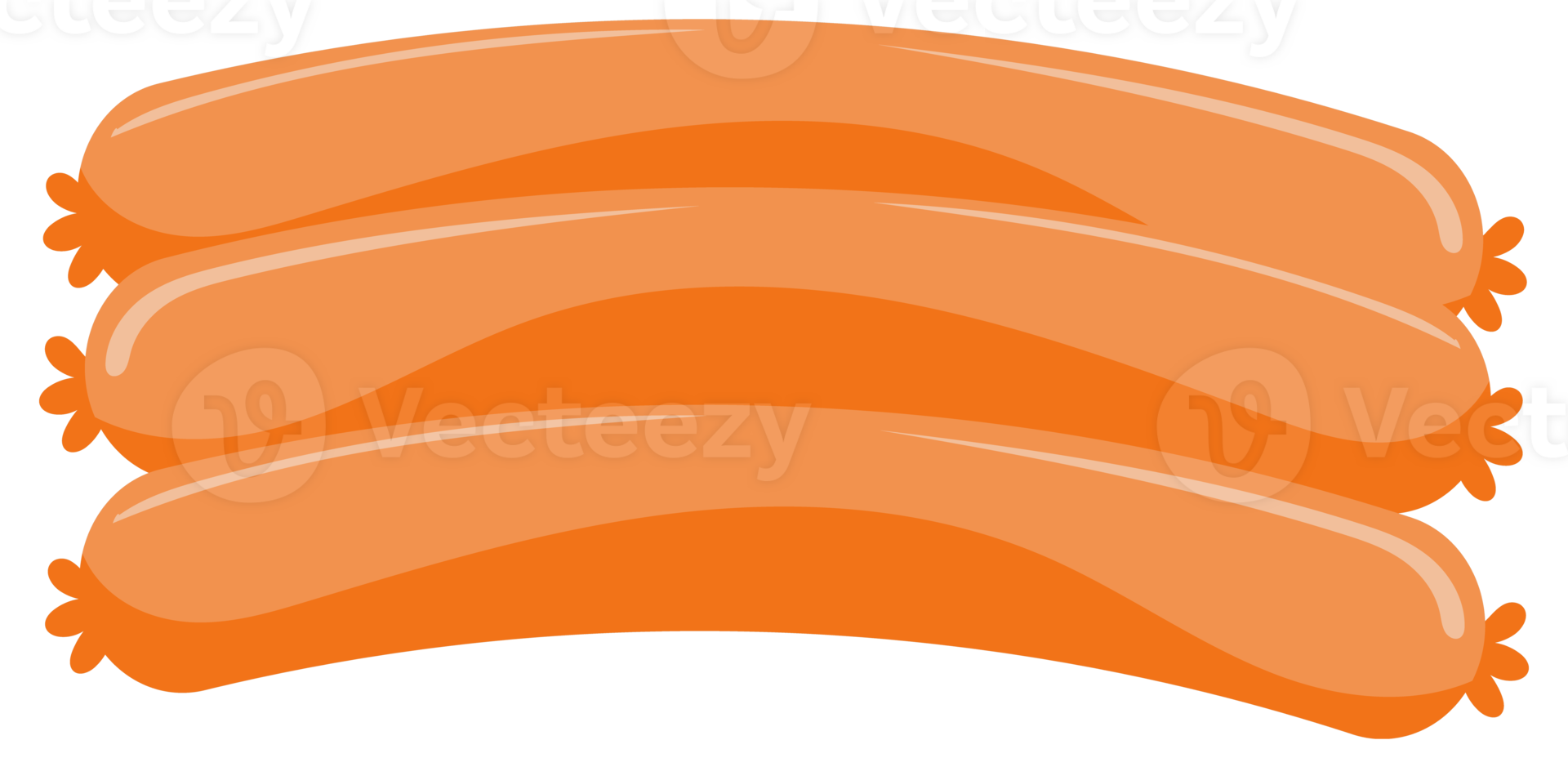 Meat products set. Sausages with slices. Whole and sliced farm meat products. png