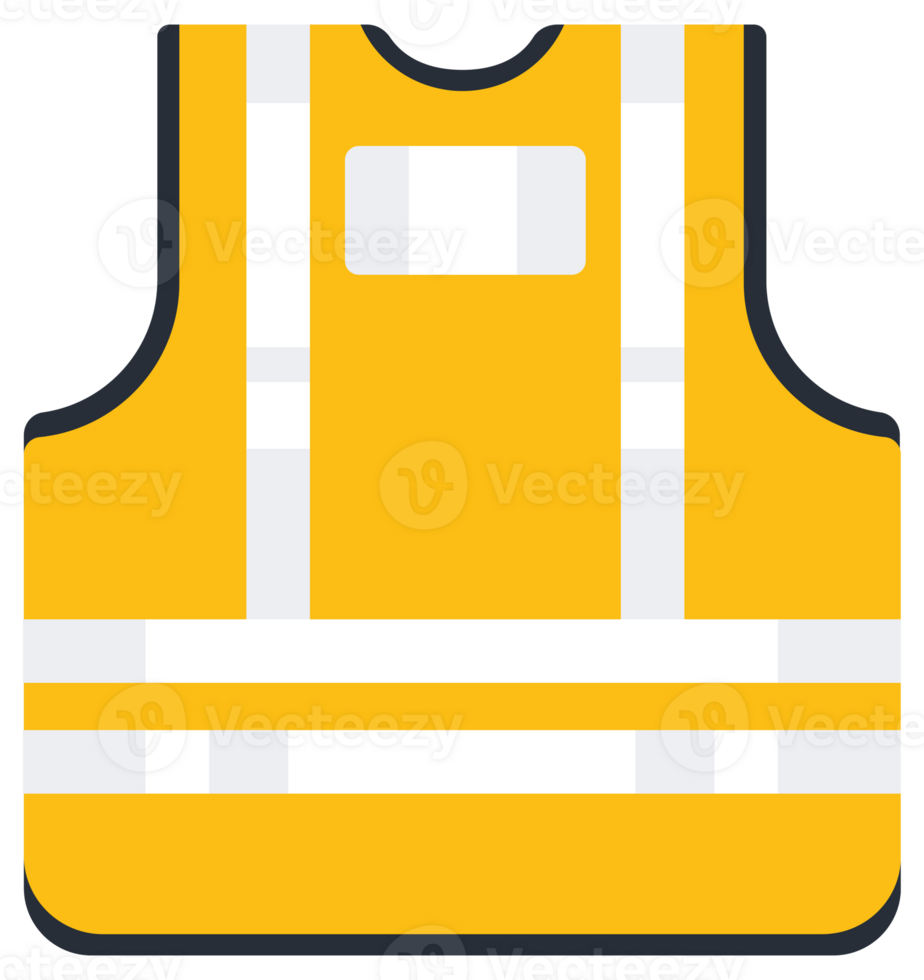 Realistic reflective vest. Safety jacket. Security and worker uniform wear. illustration png