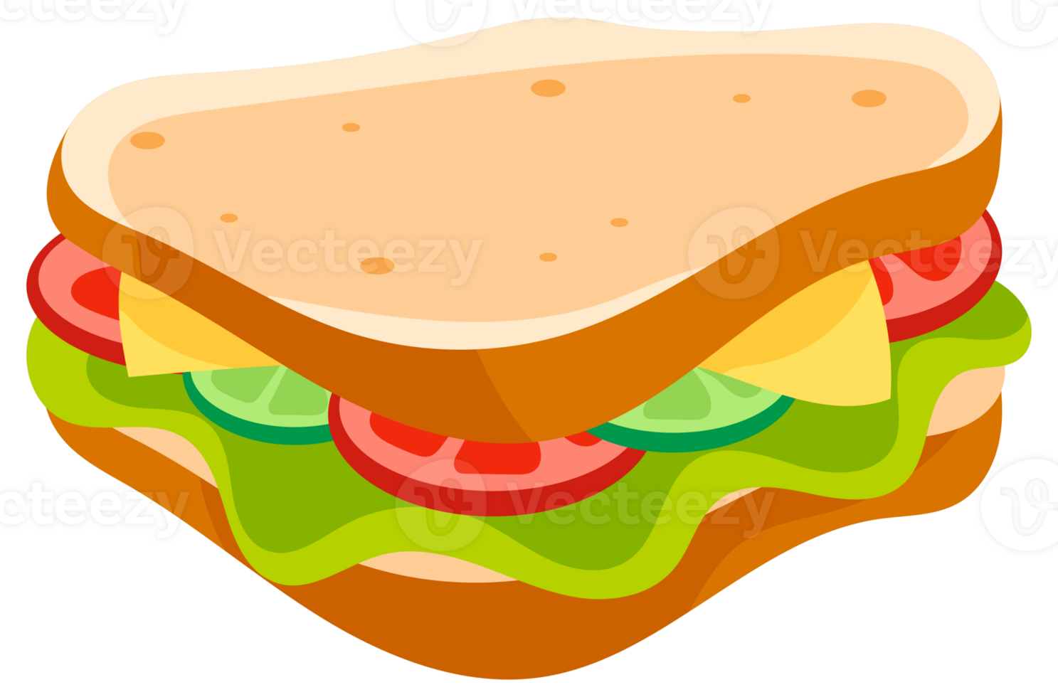 Variety of tasty sandwiches and a wrap filled with fresh ingredients, perfect for a quick and satisfying lunch png