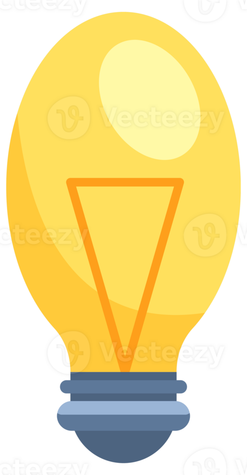 Lightbulb icon set. Light bulb. Electric lamp. Energy saving and CFL lamps png