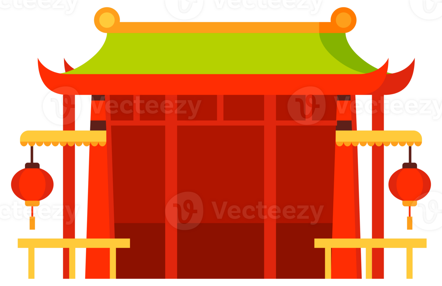Traditional chinese buildings. China town city. Japan building architecture png