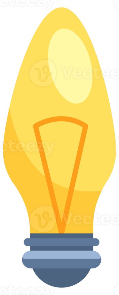 Lightbulb icon set. Light bulb. Electric lamp. Energy saving and CFL lamps png