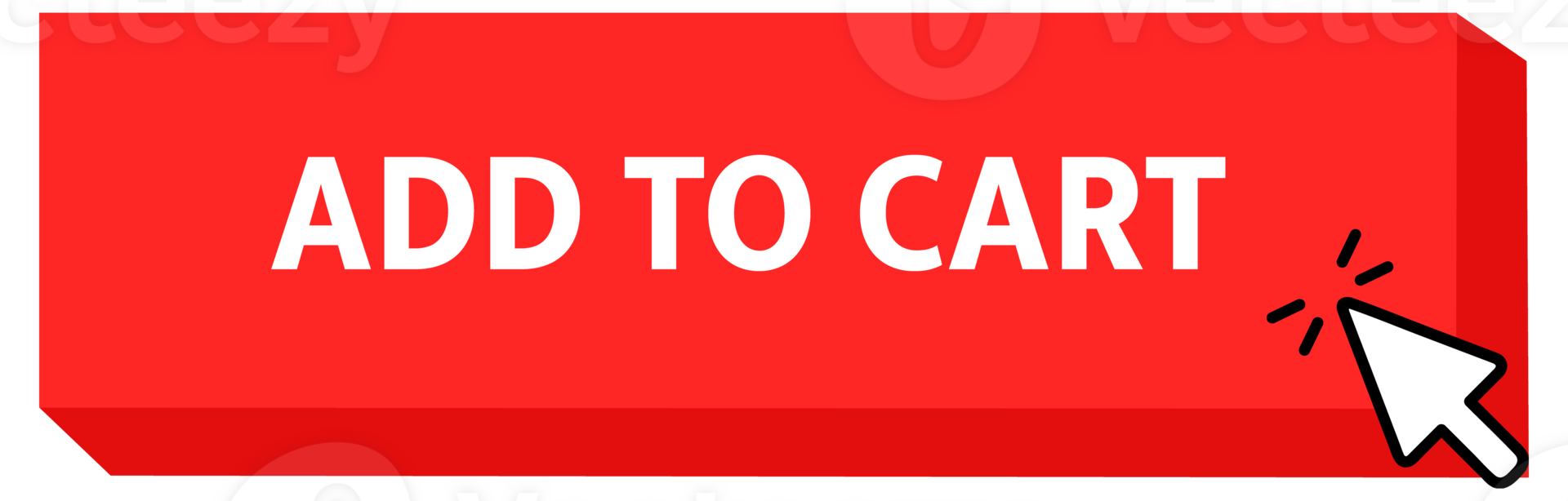 Add to cart Button with pointer clicking. Web button. Finger Pressing. Click to Add to cart Concept. illustration png