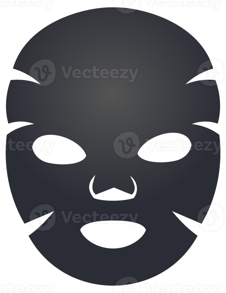 Black, gold and white facial sheet masks representing different skin types png