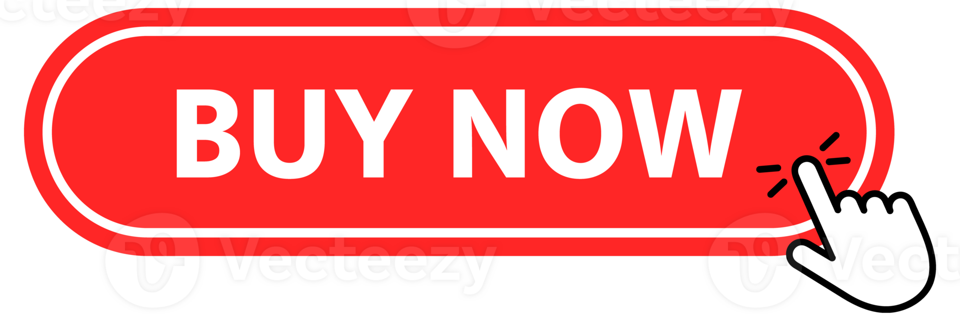 Buy now Button with pointer clicking. Web button. Finger Pressing. Click to Buy now Concept. illustration png