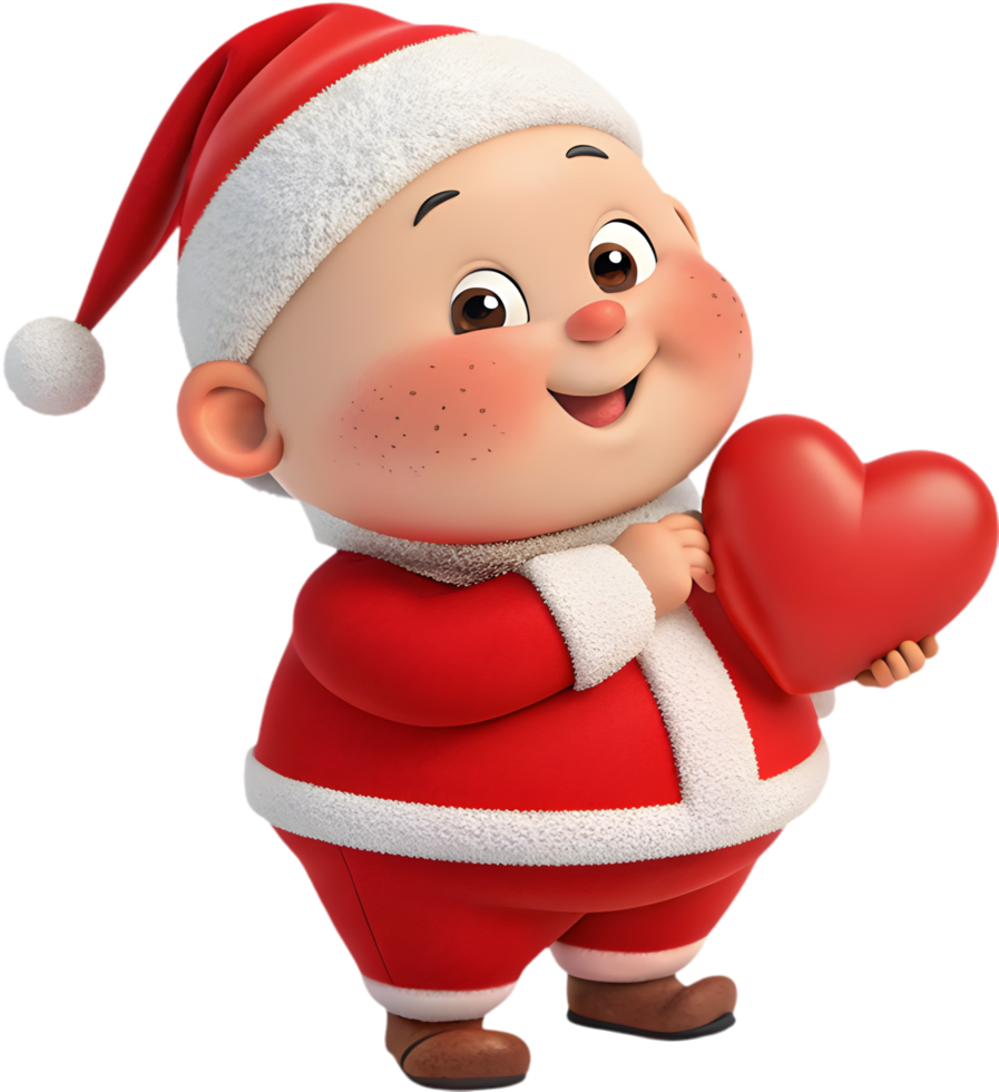 Whimsical Baby Santa Clipart for Your Holiday Decorations. . png