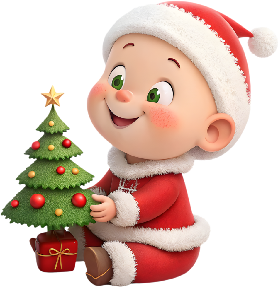 Cute Baby Santa Clipart for Your Christmas Projects. . png