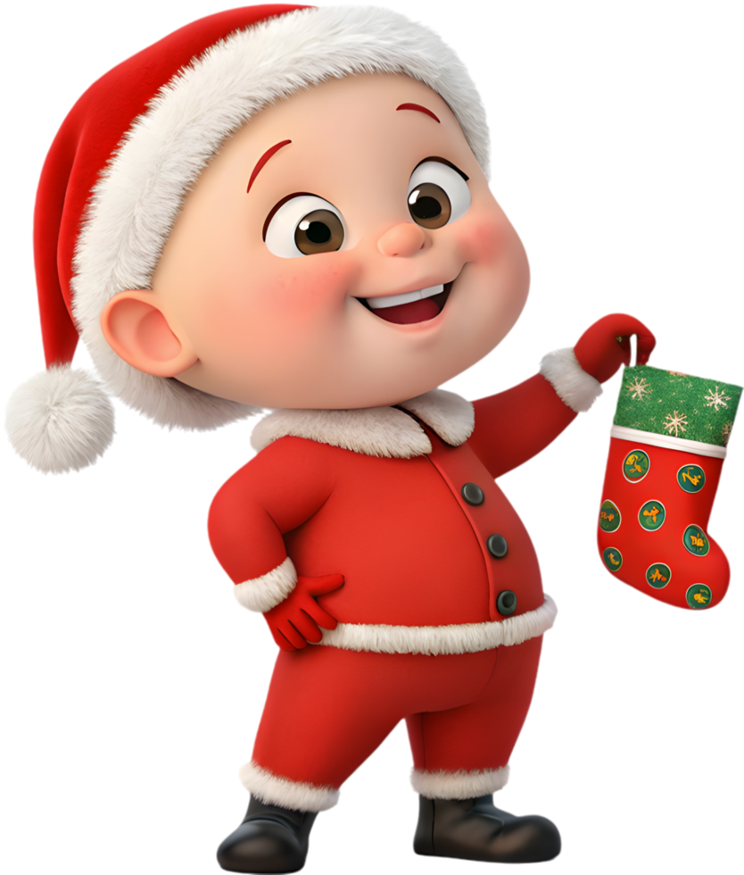 Charming Baby Santa Clipart for Festive Crafting Creations. . png