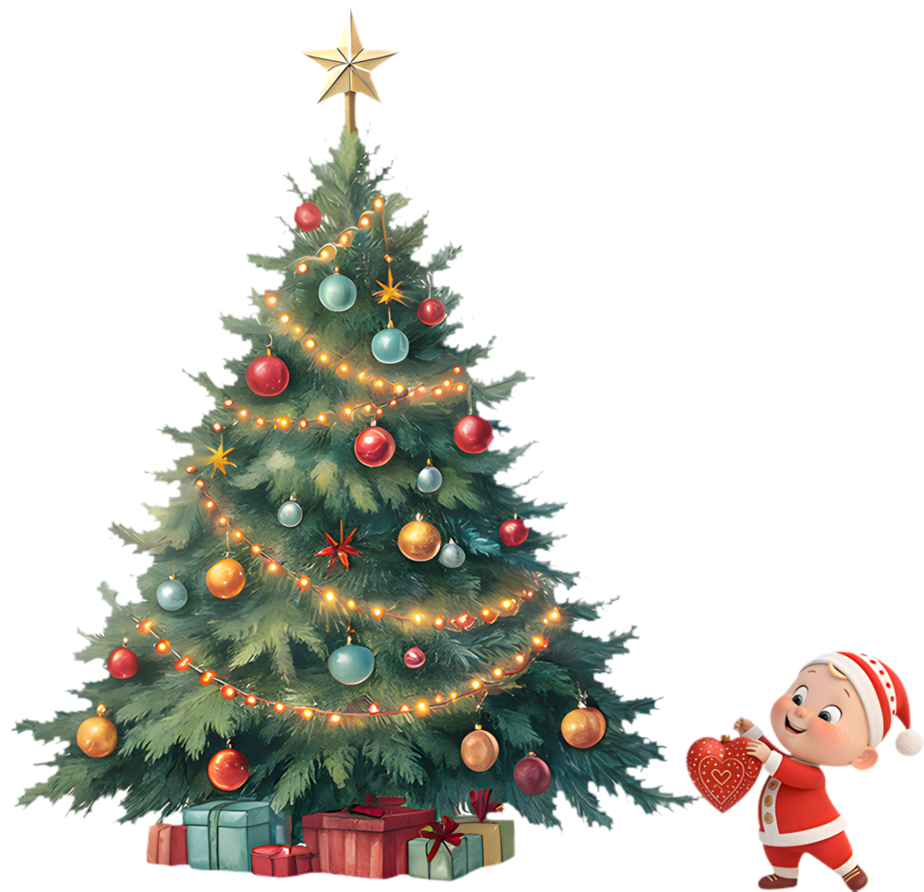 Cute Baby Santa Illustration to Enhance Your Christmas. . png