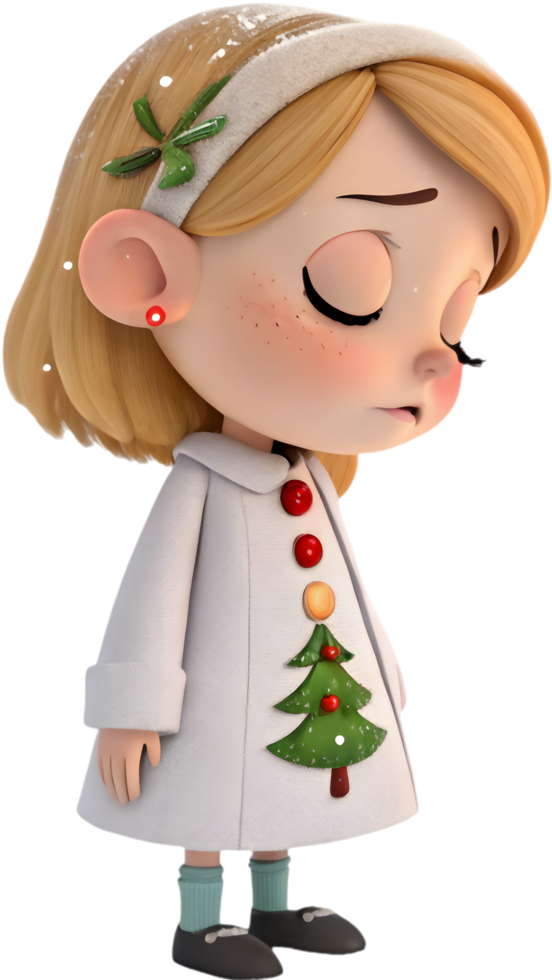 Celebrate Christmas Joy with Beautiful Girls in Winter Wonderland. . png