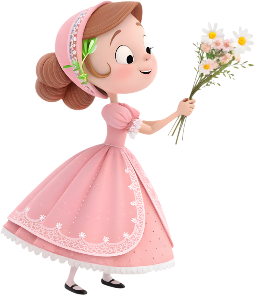 Celebrate Easter Magic with Beautiful Girls in Decorative Clipart. . png