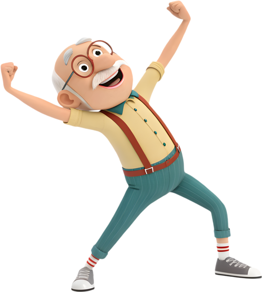 Proud Male Worker in Labor Day Celebration Clipart Design. . png