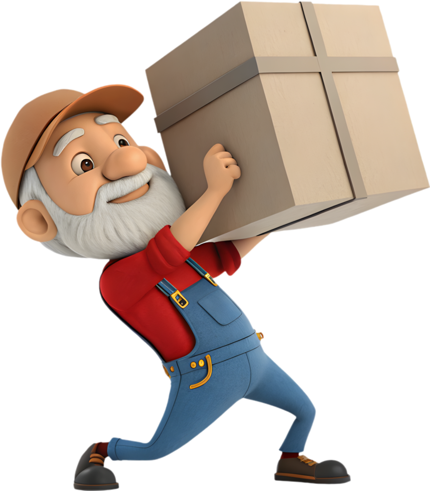 Labor Day Celebration Clipart Featuring Proud Male Worker. . png