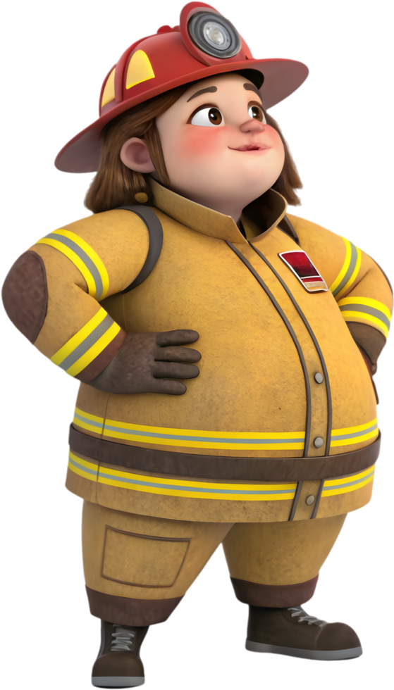 Confident Female Worker in Labor Day Celebration Design Clipart. . png