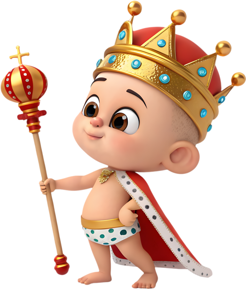 Baby King Momo in Rio Carnival Clipart Design. . png