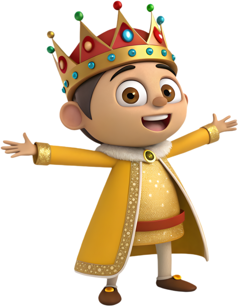 King Momo Posing with Joy at Rio Carnival. . png